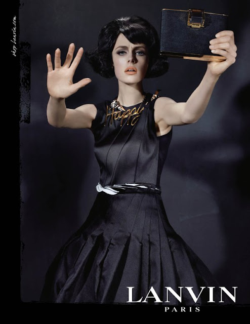 fashion, style, illustration, caroline jeffery, LANVIN, FW13, Paris, art, drawing, campaign, Edie Campbell, Steven Meisel