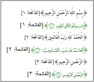 القرآن الكريم بالرسم العثماني والإملائي