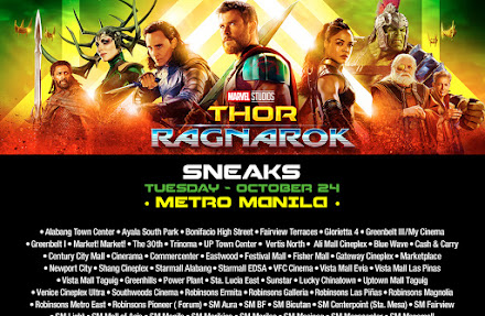 Catch THOR: RAGNAROK on October 24, 2017, 7PM Nationwide