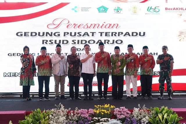 Menteri Kesehatan RI Budi Gunadi Sadikin Resmikan Gedung Pusat Terpadu dan Gedung Laboratorium RSUD Sidoarjo