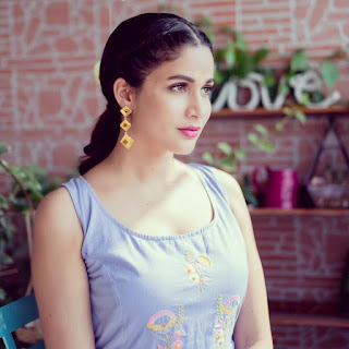 Lavanya Tripathi Beautiful Photos In Blue Long Frock