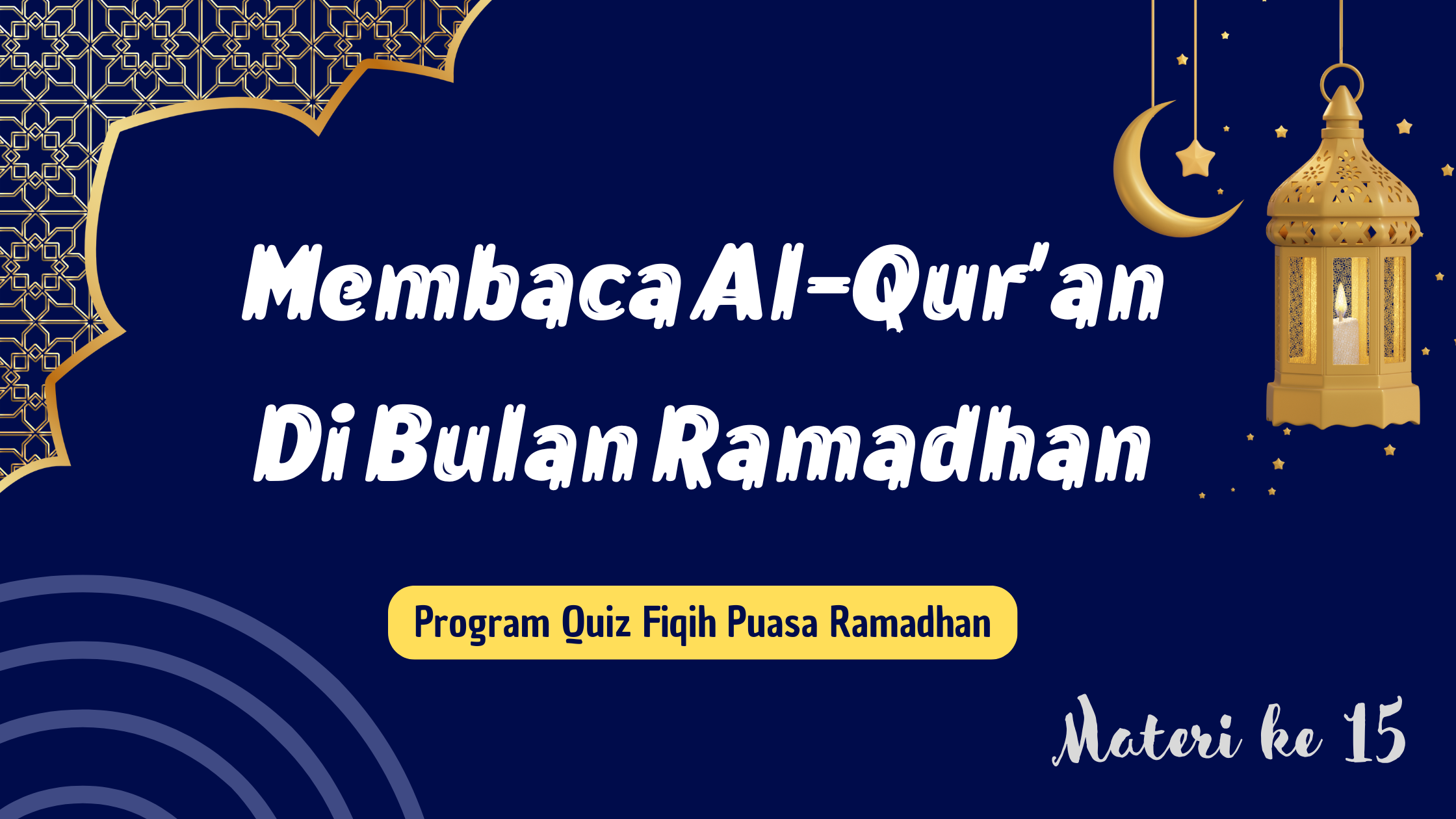 Membaca Al-Qur'an Di Bulan Ramadhan