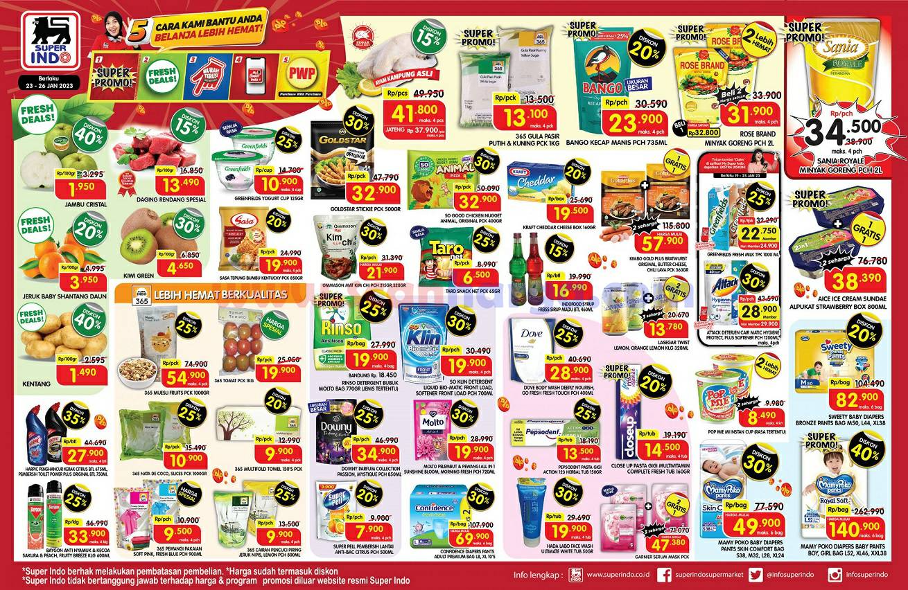 Promo SUPERINDO Weekday Terbaru 23 - 26 Januari 2023