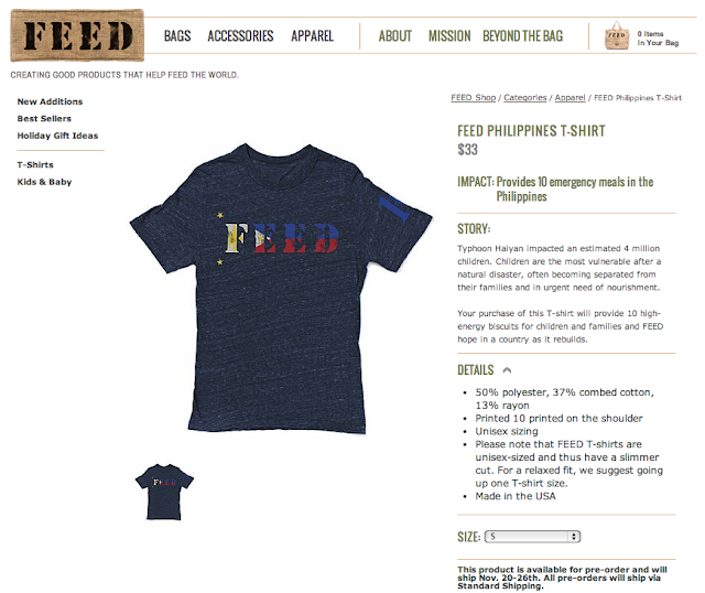  FEED Philippines T-Shirt : www.feedprojects.com