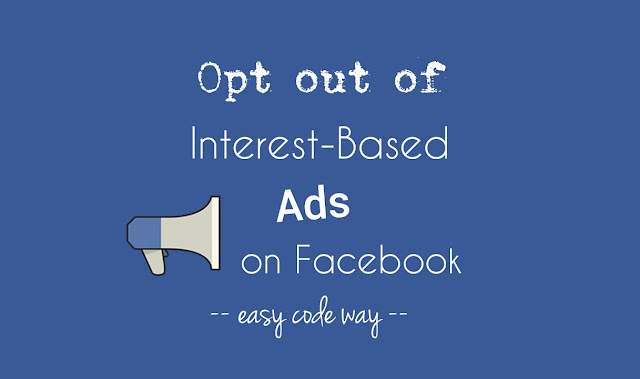 Opt out of interest-based ads on Facebook