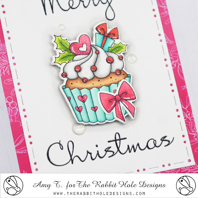 Sweet Christmas Stamp and Die Set illustrated by Agota Pop, Retro Christmas Paper Pack, You've Been Framed - Layering Dies by The Rabbit Hole Designs #therabbitholedesignsllc #therabbitholedesigns #trhd