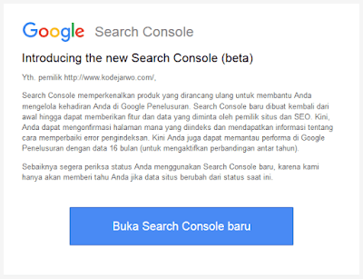 Gmail dari Google Search Console