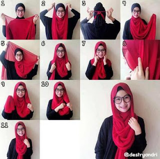 Inilah Tutorial Hijab Untuk Wanita Berkacamata