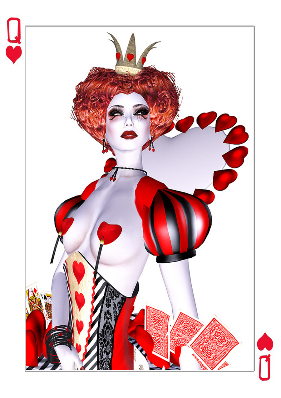 deck of cards the queen of hearts is both good and kind but the queen ...