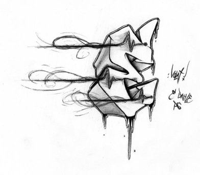 letter b graffiti. Graffiti Letter E Sketches