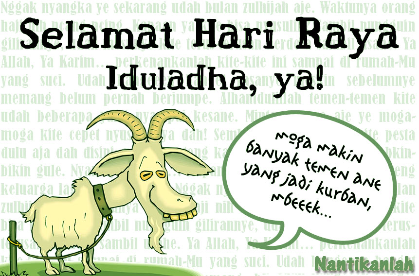 Gambar Kata Kata Bergerak Lucu Lebaran