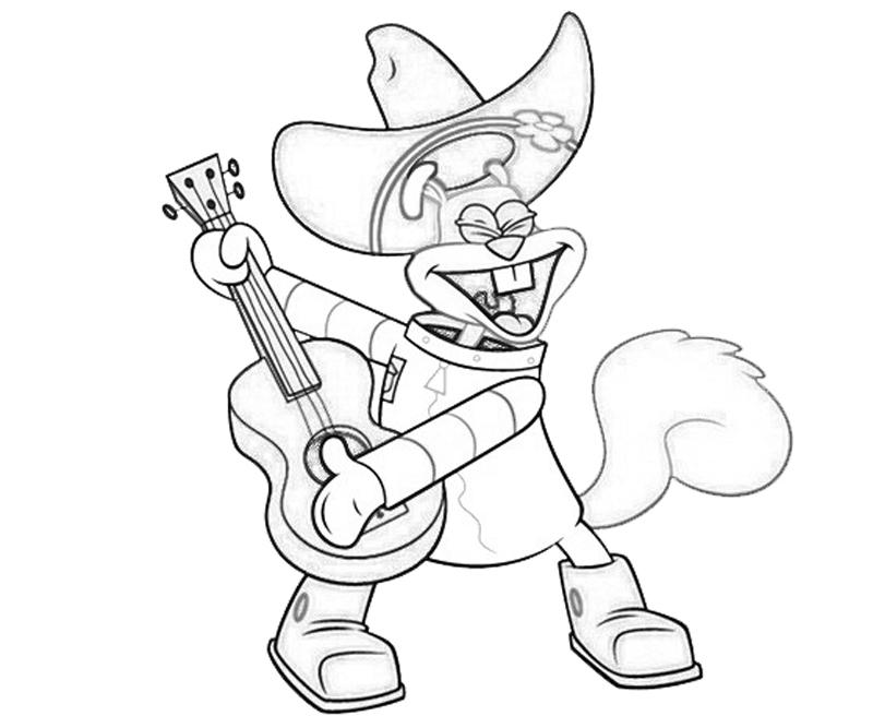 Sandy Cheeks Coloring Pages 7