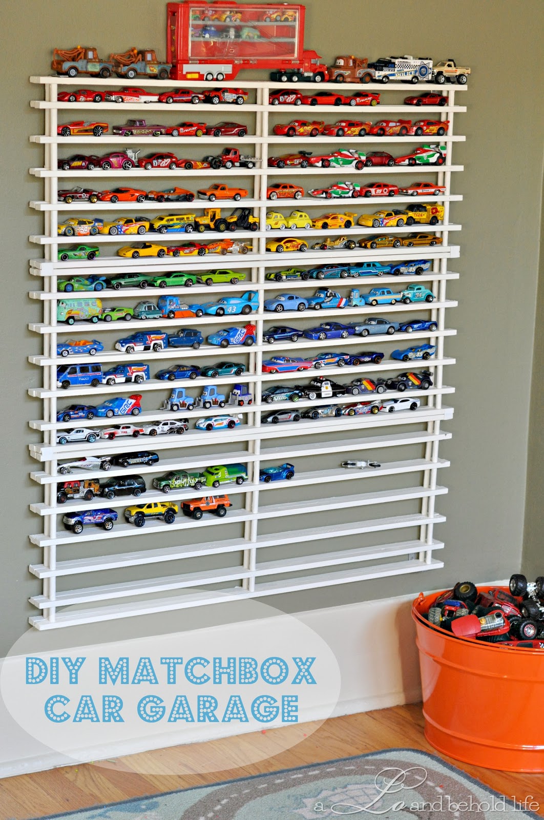 DIY Matchbox Car Garage **UPDATED**  A Lo and Behold Life