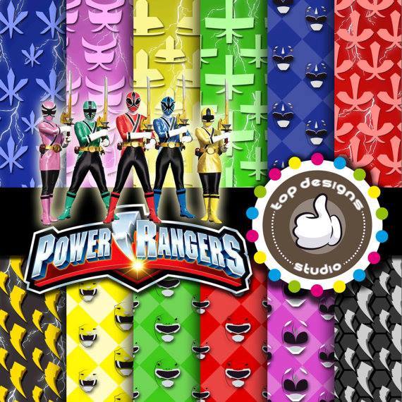 Papel Digital - Power Rangers