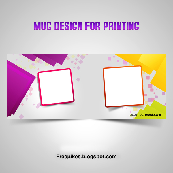 Mug Design Template - Mug Photo Frame in PSD