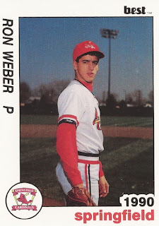 Ron Weber 1990 Springfield Cardinals card
