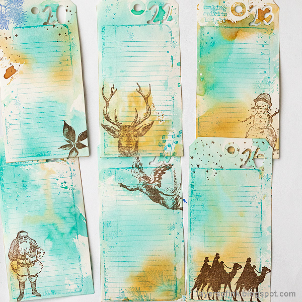 Layers of ink - December Countdown Calendar Tutorial by Anna-Karin Evaldsson.