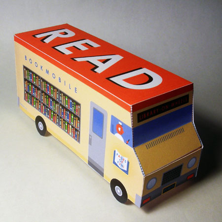 Bookmobile Papercraft