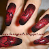 Nail Art Red And Black