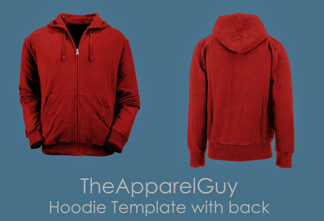 Realistic Hoodie Template Design