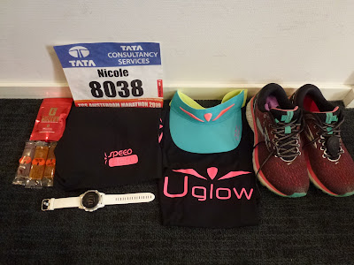 Race outfit - Uglow, Stryd, Garmin Fenix 5S, Tailwind, Caffein Bullets