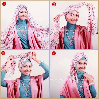 Cara Memakai Hijab Simple