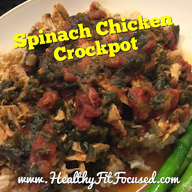 Spinach Chicken Crockpot Recipe, Clean Eating Recipe, 21 Day Fix Approved Recipe
