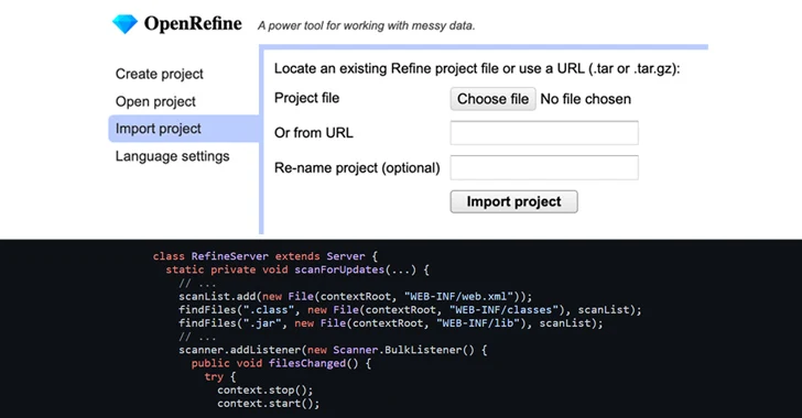 OpenRefine's Zip Slip Vulnerability Could Let Attackers Execute Malicious Code