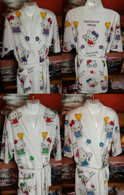 handuk kimono anak karakter hello kitty lolipop