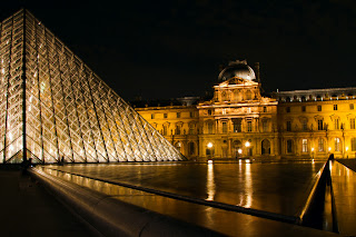 The forecourt of the Louvre - Paris, France