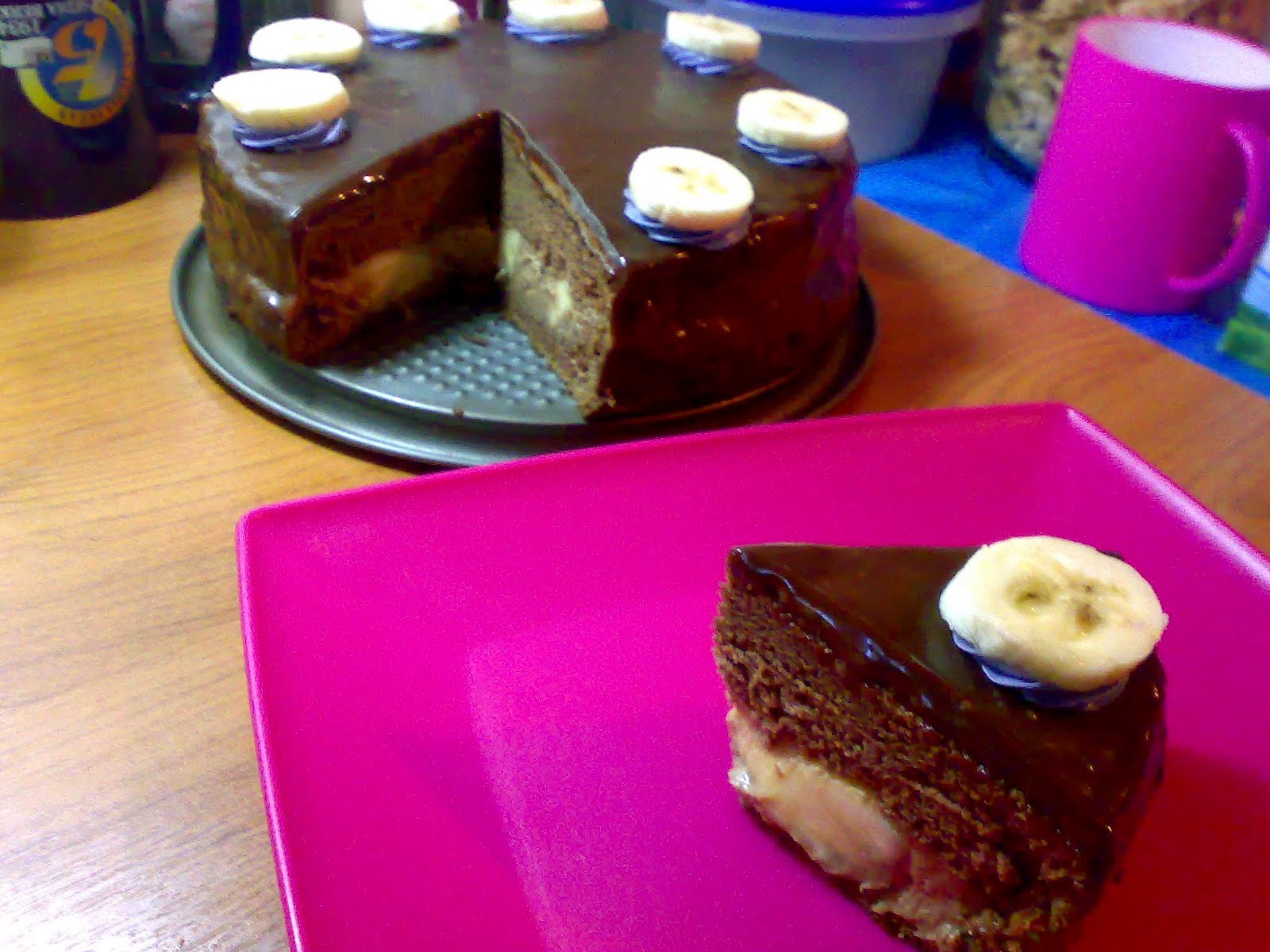 SWEET V@NiLL@: Resepi Choc Banana Cake Ala2 Secret Recipe
