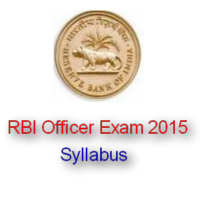 RBI Officer Exam 2015 Syllabus