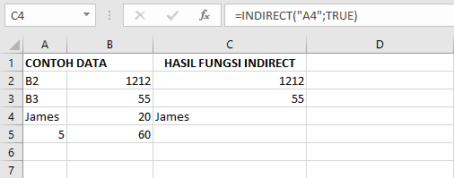 Fungsi INDIRECT: Kegunaan, Contoh, dan Langkah-Langkahnya di Excel