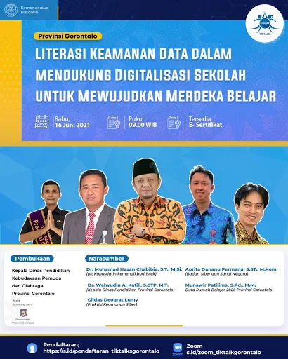 KIHAJAR TIK TALKS Literasi Keamanan Data dalam Mendukung Digitalisasi Sekolah untuk Mewujudkan Merdeka Belajar