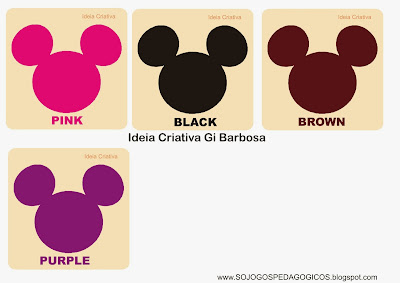 Flash Cards Cores Mickey 