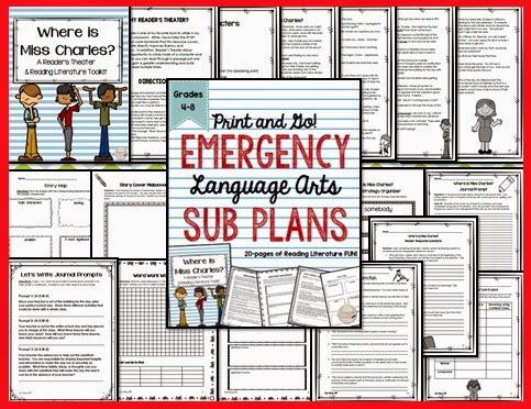 https://www.teacherspayteachers.com/Product/Emergency-Language-Arts-Sub-Plans-for-Grades-4-8-1672290