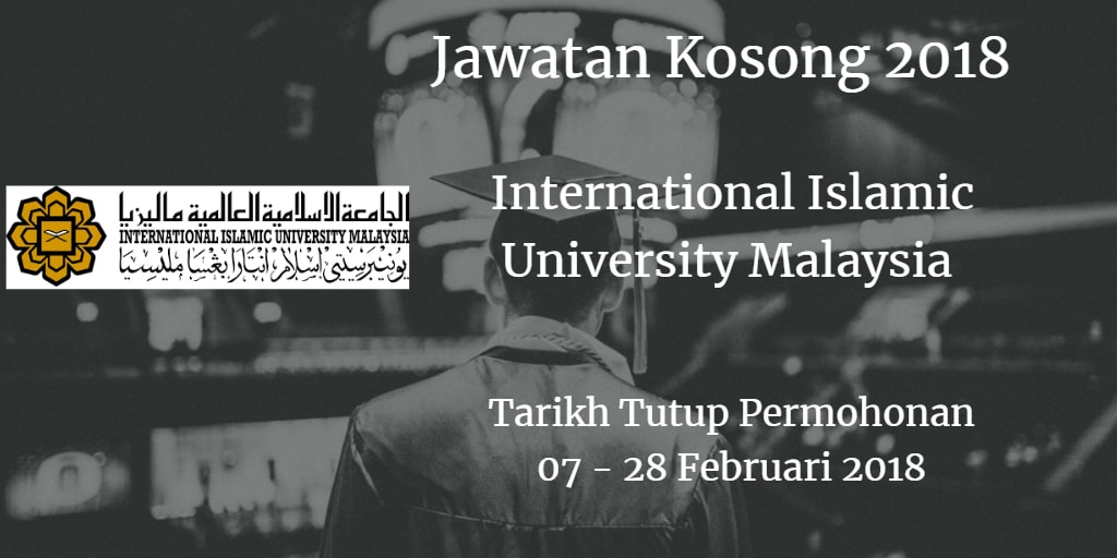 International Islamic University Malaysia Jawatan Kosong 
