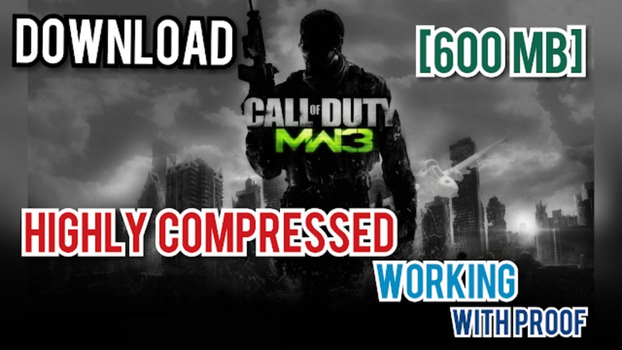 Call Of Duty Modern Warfare 3 540 Mb Highly Compressed Sensible Stuff