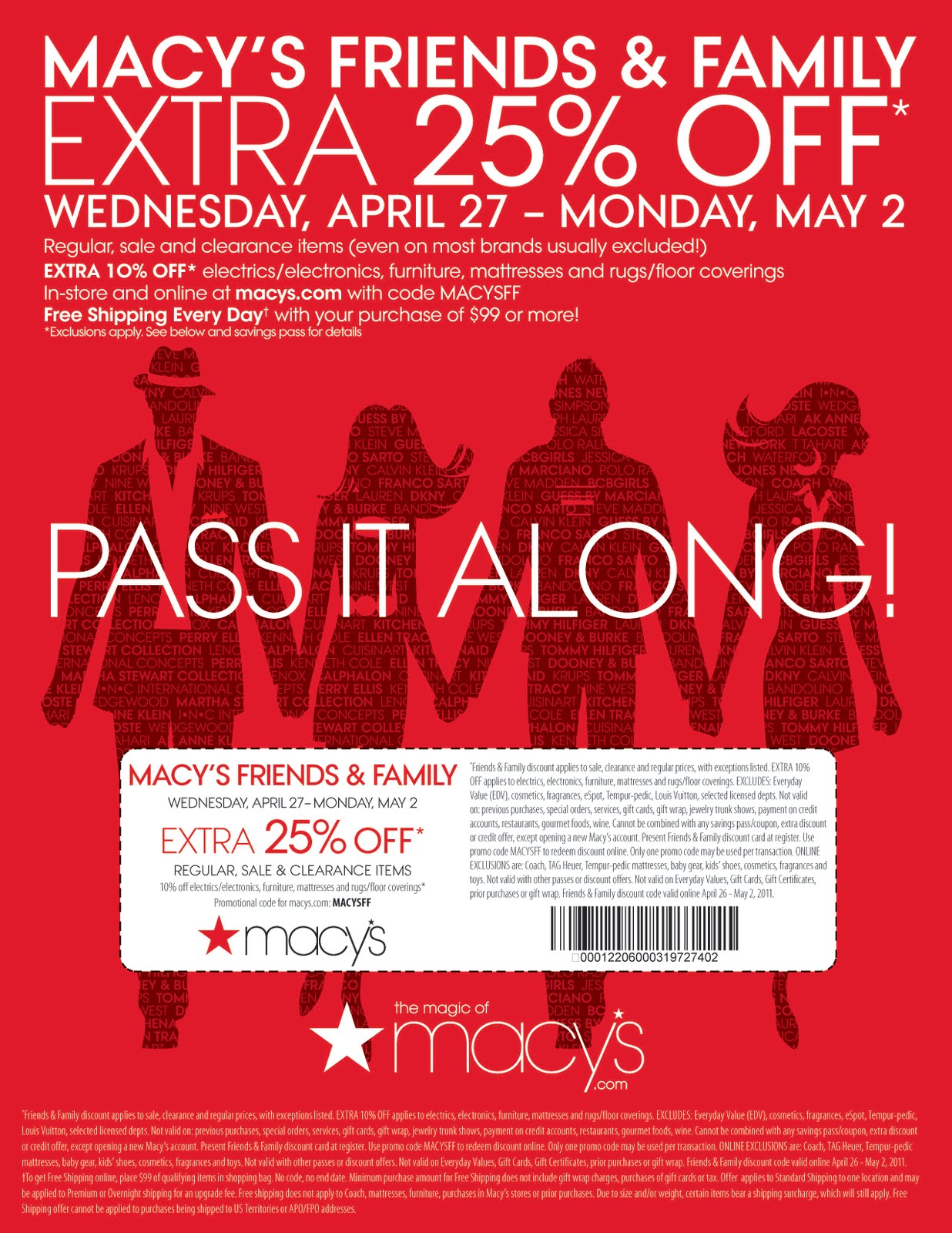 bus Style: STARTS ONLINE TODAY: Macy's Friends  Family Sale