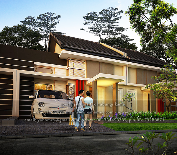 Gambar Desain Rumah  Ukuran  7x15  3 Kamar Contoh O