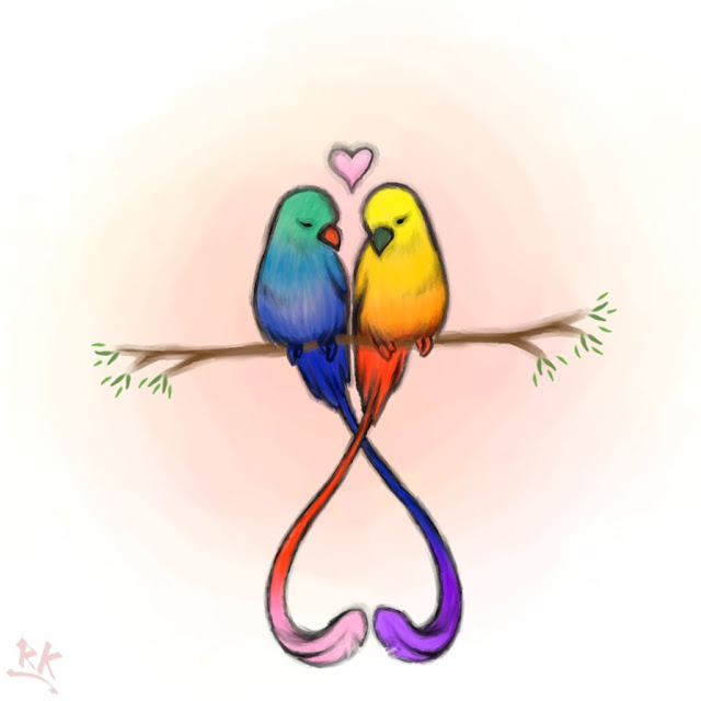 Love Bird Paintings