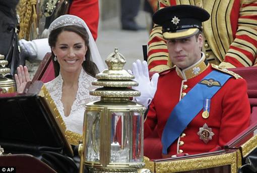 Foto Suasana Pernikahan Pangeran William dan Kate Middleton di Westminster Abbey