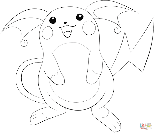Click The Raichu Coloring Pages To View Printable Version Or Color It  Online Patible With Ipad And Android Tablets