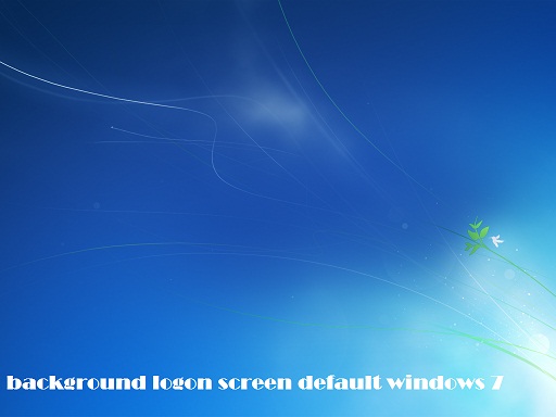 cara mengganti gambar  background Logo  Windows 7a saat Log 