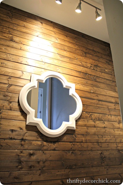 Wood planked wall