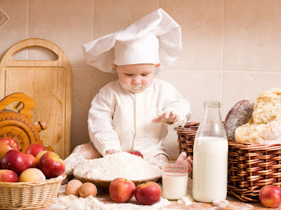 fotos de bebe cocinero