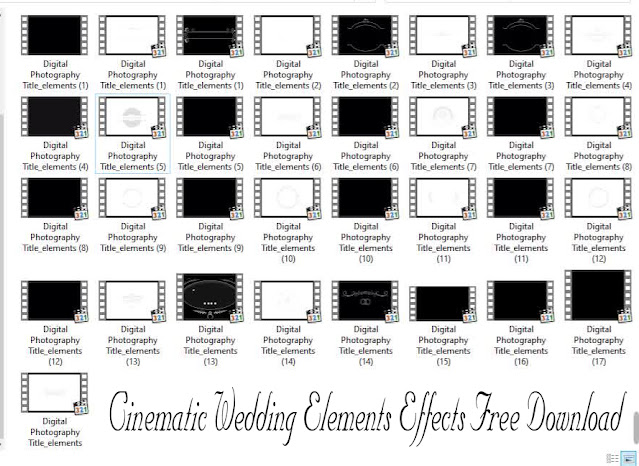 Cinematic Wedding Elements Effects Free Download