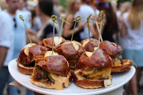 Bareburger Maple Sriracha, candied bacon slider