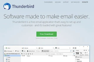 Tampilan web thunderbird email