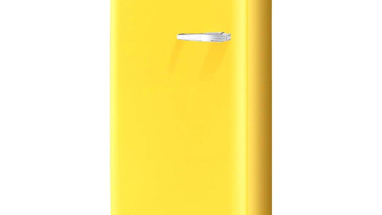 Yellow Smeg Fridge